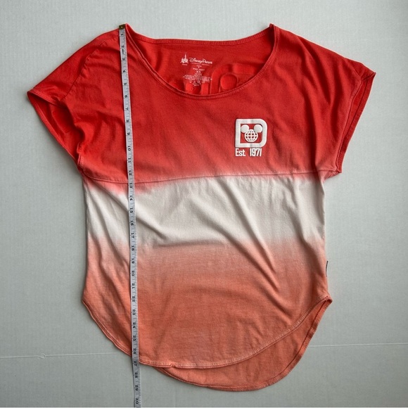 Disney World Parks‎ Women’s Coral Ombre Cotton Short Sleeve Spirit Jersey XS - Picture 5 of 12